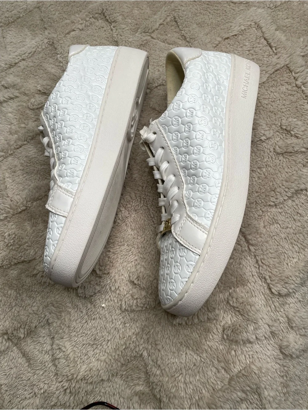 Michael Kors white leather